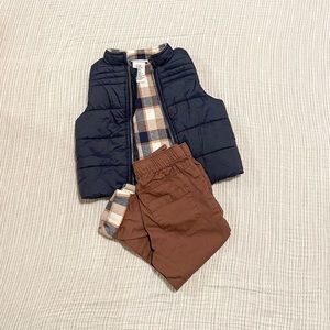 Tommy Bahama Navy Padded Baby Vest with Matching Pants